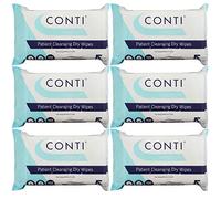 Conti Super Soft - Patient Cleansing Dry Wipes, Ultimate Softness & Absorbency, Ideal for Sensitive Fragile Skin, Wipe Size 32cm x 30cm, 100 Wipes Per Pack - 6 Pack