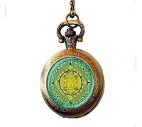 CONTIA Aztec Mayan calendag Charm Pocket Watch Necklace Mayan Calendar Jewelry Aztec Calendar Jewelry Aztec Jewelry Mayan Jewelry Gift