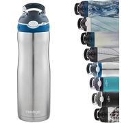 Contigo Ashland Chill Autospout Water Bottle with Flip Straw, Stainless Steel T