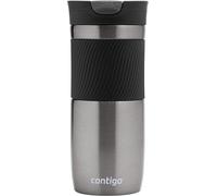 Contigo Byron Snapseal Travel Mug | Stainless Steel Thermal Mug | Vacuum Flask | Leakproof Tumbler | Coffee to Go Mug with BPA Free Easy-Clean Lid | Gunmetal | 470 ml