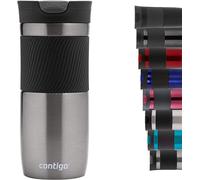 Contigo Byron Snapseal Travel Mug | Stainless Steel Thermal Mug | Vacuum Flask | Leakproof Tumbler | Coffee to Go Mug with BPA Free Easy-Clean Lid | Gunmetal | 470 ml