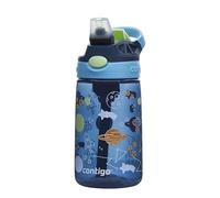 Contigo children's drinking bottle Easy Clean Autospout with straw, BPA-free robust bottle, 100% leak-proof, easy to clean, ideal for daycare, kindergarten, school, 420 ml, Blueberry Cosmos