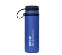 Contigo Fuse Insulated Stainless Steel Water Bottle | Large 100 % leakproof Drinking Bottle | Keeps cool for 30 hours | Wide screw-top lid | Ideal for School, Hiking | 700 ml | Bluecorn