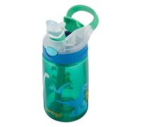 Contigo Gizmo Flip Autospout Kids Water Bottle with Flip Straw, 420 ml | Spill-proof valve and covered flip straw help prevent leaks, with angled straw to reach every last sip