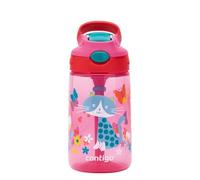 Contigo Gizmo Flip Autospout Kids Water Bottle with Flip Straw, BPA Free Drinks Bottle for Children, Leakproof Flask, Ideal for School and Sports, 420 ml, Cherry with Cat