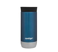 Contigo Huron Snapseal Travel Mug | Stainless Steel Thermal Mug | Vacuum Flask | Leakproof Tumbler | Coffee to Go Mug with BPA Free Easy-Clean Lid | Blueberry | 470 ml