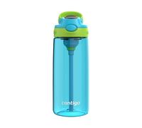 Contigo Kids 20oz 2-Pack Aubrey Water Bottles with Cleanable Silicone Straw Spill-Proof Lid Dishwasher Safe Blue Raspberry/Cool Lime & Bl