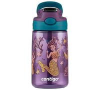 Contigo Kids Water Bottle Easy Clean Autospout with Straw, BPA-free stainless steel drinking bottle, 100% leak-proof, easy to clean, ideal for daycare, Mermaids