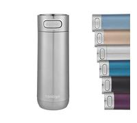 Luxe Autoseal Travel Mug, Stainless Steel Thermal Mug, Vacuum Flask, Leakproof Tumbler, dishwasher safe, Coffee Mug with BPA Free Easy-Clean Lid,