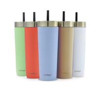 Contigo No-Spill Tumbler with Straw, Insulated, 14h Cold, 720 ml | Leak-proof tumbler, drinks stay cold up to 14h, integrated straw, insulated stainless steel