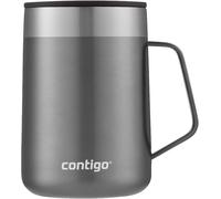 Contigo Streeterville Desk Mug, insulated coffee mug with stainless steel handle, coffee to go mug with lid, keeps coffee and tea warm for up to 5 hours, ideal for office & home, 410 ml