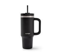 Contigo Tumbler 880 ml with Handle | Stainless Steel Vacuum Insulated Water Bottle with Straw and Lid | Cold for 29 Hours | Travel Mug | Thermal Flask | Licorice