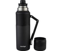 Contigo Black Thermal Bottle Brew Flask Drinks Mug Stainless Steel 1200ml