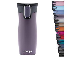 contigo Unisexs West Loop Autoseal Thermobecher, Edelstahl Isolierbecher, Kaffeebecher to go, BPA frei, auslaufsicherer Reisebecher mit Easy-clean-Dec