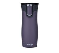 Contigo Unisex's West Loop Autoseal Thermobecher, Edelstahl Isolierbecher, Kaffeebecher to Go, BPA frei, auslaufsicherer Reisebecher mit Easy-Clean-Deckel, hält bis zu 5h Warm, 470 ml, Dark Plum