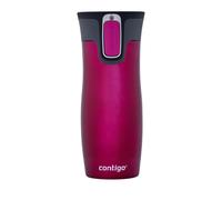 Contigo - West Loop Travel Mug, Stainless Steel Vacuum Flask, Raspberry, 470ml