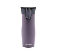 Contigo West Loop Autoseal Travel Mug, Stainless Steel Thermal Mug, Vacuum Flask, Leakproof, Coffee Mug with BPA Easy-Clean Lid, Matt Black, 470 ml