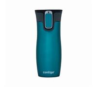 Contigo West Loop Autoseal Travel Mug, Stainless Steel Thermal Mug, Vacuum Flask, Leakproof, Coffee Mug with BPA Free Easy-Clean Lid, Bay, 470 ml