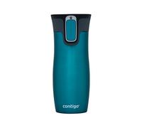 Contigo West Loop Autoseal Travel Mug, Stainless Steel Thermal Mug, Vacuum Flask, Leakproof, Coffee Mug with BPA Free Easy-Clean Lid, Bay, 470 ml