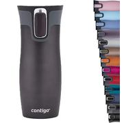 Contigo West Loop Autoseal Travel Mug 470ml Gunmetal Stainless Steel Thermal Fla