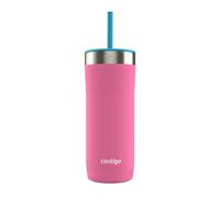 Contigo x Ally Love Steel Insulated Tumbler w/Straw, Autoclose Technology, Easy Clean Lid & Straw, Leak-proof Drinking, Keeps Drinks Cold for 20 hours, BPA Free, 24oz., Streeterville 2.0, Licorice
