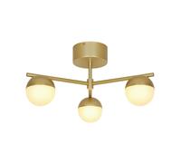 'Contina' Indoor Ceiling Light Brushed Brass G9 Nordlux Brown One Size