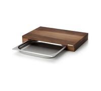 Continenta Cutting board walnut with 1 tray 27x39 cm