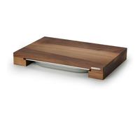 Continenta - Cutting Board With One Tinplate, 48x32x5,6 cm - Walnut
