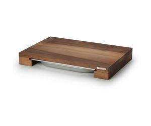 Continenta - Cutting Board With One Tinplate, 48x32x5,6 cm - Walnut