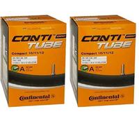 Continental 1810510000 Compact 10/11/12 Bicycle Air Tube, Black, 44-194->62-222