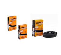 Continental 2 x Bike Inner Tube Race 28 700 20 25 Presta 42mm cycle valve & R28 Training Presta Inner Tube - Black, 700C x 25-32 C/Valve-42mm