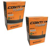 Continental 26" x 1.75-2.5 Mountain Bike Inner Tube - Schrader 40mm Valve (Set of 2),Black