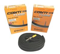 Continental 2x Race 28 700 x 20-25c Road Bike 42mm Presta Inner Tubes (1 Pair),Black