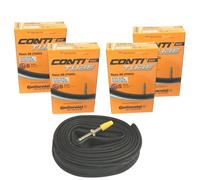 Continental 4x Race 28 700 x 20-25c Road Bike 42mm Presta Inner Tubes,Black