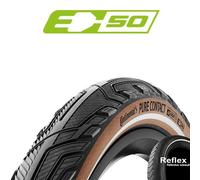 Continental 50-622 Pure Contact, E-50 Folding Tyre Vectran, PolyX, Black/Coff...