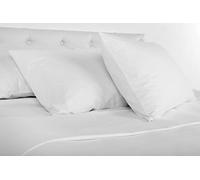 Continental Bedding Luxury Hotel Pillows with 100% Cotton Shell 10/90 Goose Down and Feather Fill, Standard, White