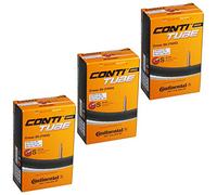 Continental Cross 28 700 x 32-42c Bike Inner Tubes - Presta 42mm Valve (Pack of 3), Black