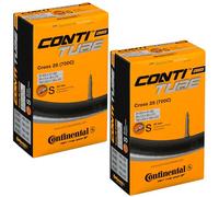 Continental Cross 28" 700x32-47c Inner Tubes - 42mm Presta Valve (Pack of 2 Tubes)