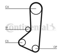 TIMING BELT CT511 FOR HYUNDAI SONATA/III/Mk/ SONICA MITSUBISHI CHARIOT 1.8L