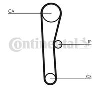 CONTINENTAL CTAM CT536K1 Timing Belt Set for TOYOTA