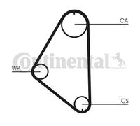 CONTITECH CT558WP1 Water pump and timing belt kit