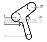 CONTINENTAL CTAM CT843 Timing Belt for NISSAN