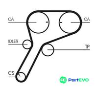 CONTINENTAL CTAM TIMING BELT CT1151 FOR FORD MAZDA