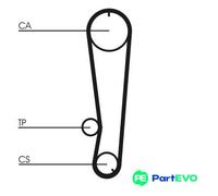 CONTINENTAL CTAM TIMING BELT CT655 FOR NISSAN