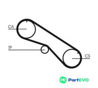 CONTINENTAL CTAM TIMING BELT CT818 FOR TOYOTA