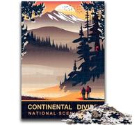Continental Divide Jigsaw Puzzles for Teenagers 1000 Pieces, Family Activity Fun at Home Activities, Birthday Present,Travel Gifts 1000pcs(50x75cm)
