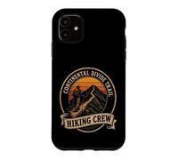 Continental Divide Trail Hiking Crew Hiker Squad Gift Retro Case for iPhone 11