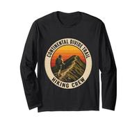 Continental Divide Trail Hiking Crew Hiker Squad Gift Retro Long Sleeve T-Shirt