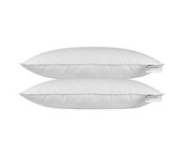 Homescapes Duck Feather Euro Continental Square Pillow Pair - 80Cm X 80Cm (32"x32")