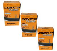 Continental Mountain Bike Inner Tubes with 42mm Presta Valve (Set of 3),Black,29" x 1.75-2.5